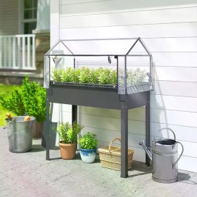Garden Bed with Mini Greenhouse (title: default title)