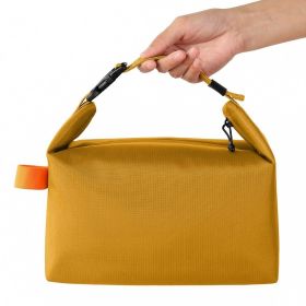 Portable Mini Insulated Storage Bag, Waterproof Oxford Cloth Cooler & Warmer Lunch Bag, Compact Outdoor Carry Insulated Pouch (Color: Yellow)