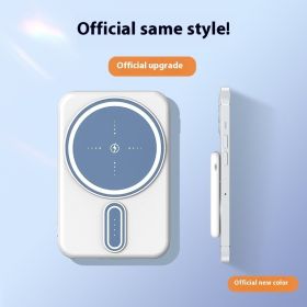 Power Bank Magsafe Magnetic Wireless Charger 5000 MA (Option: White-5000 MA)